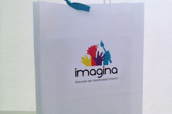 Diseño bolsa regalo niños taller veo veo