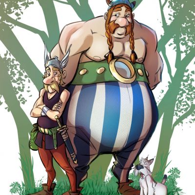 Dibujo Chema Art Asterix y Obelix